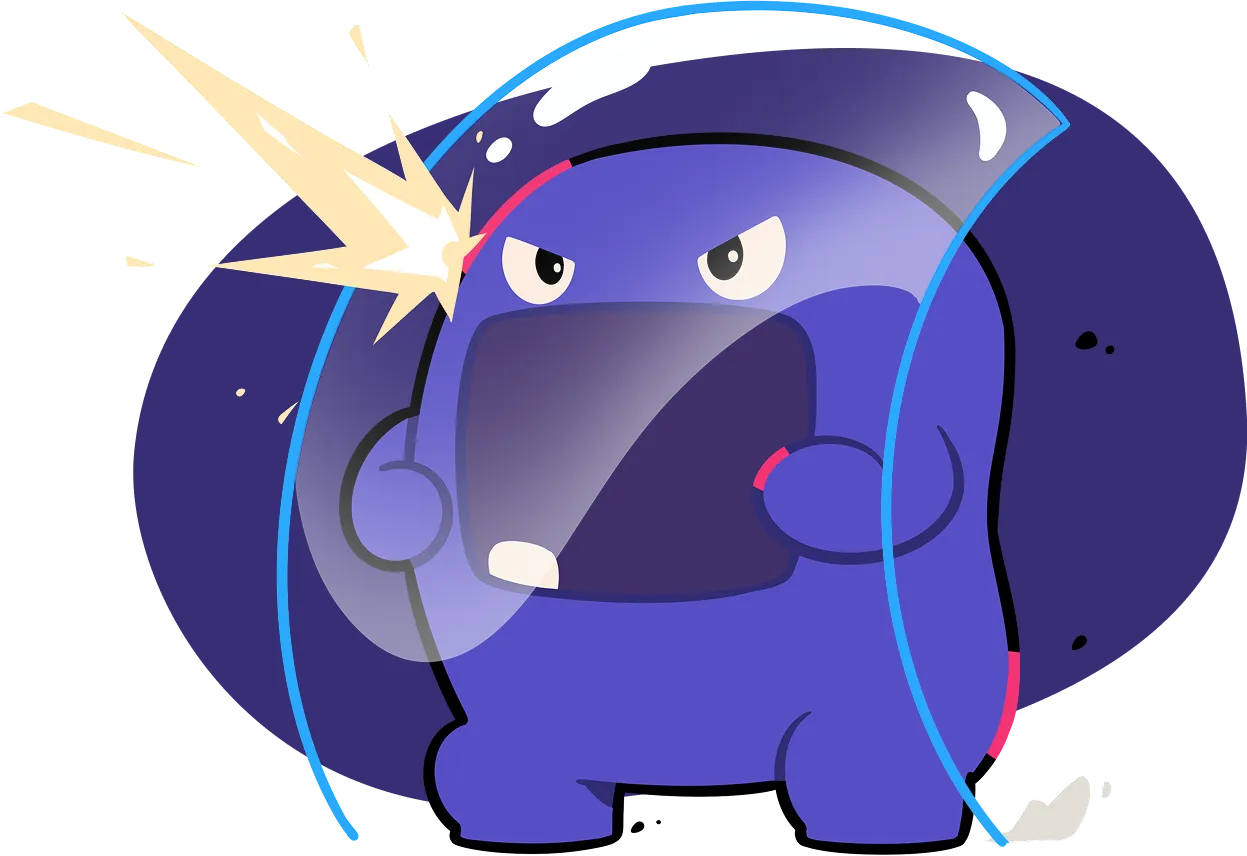 Shielded brain illustration